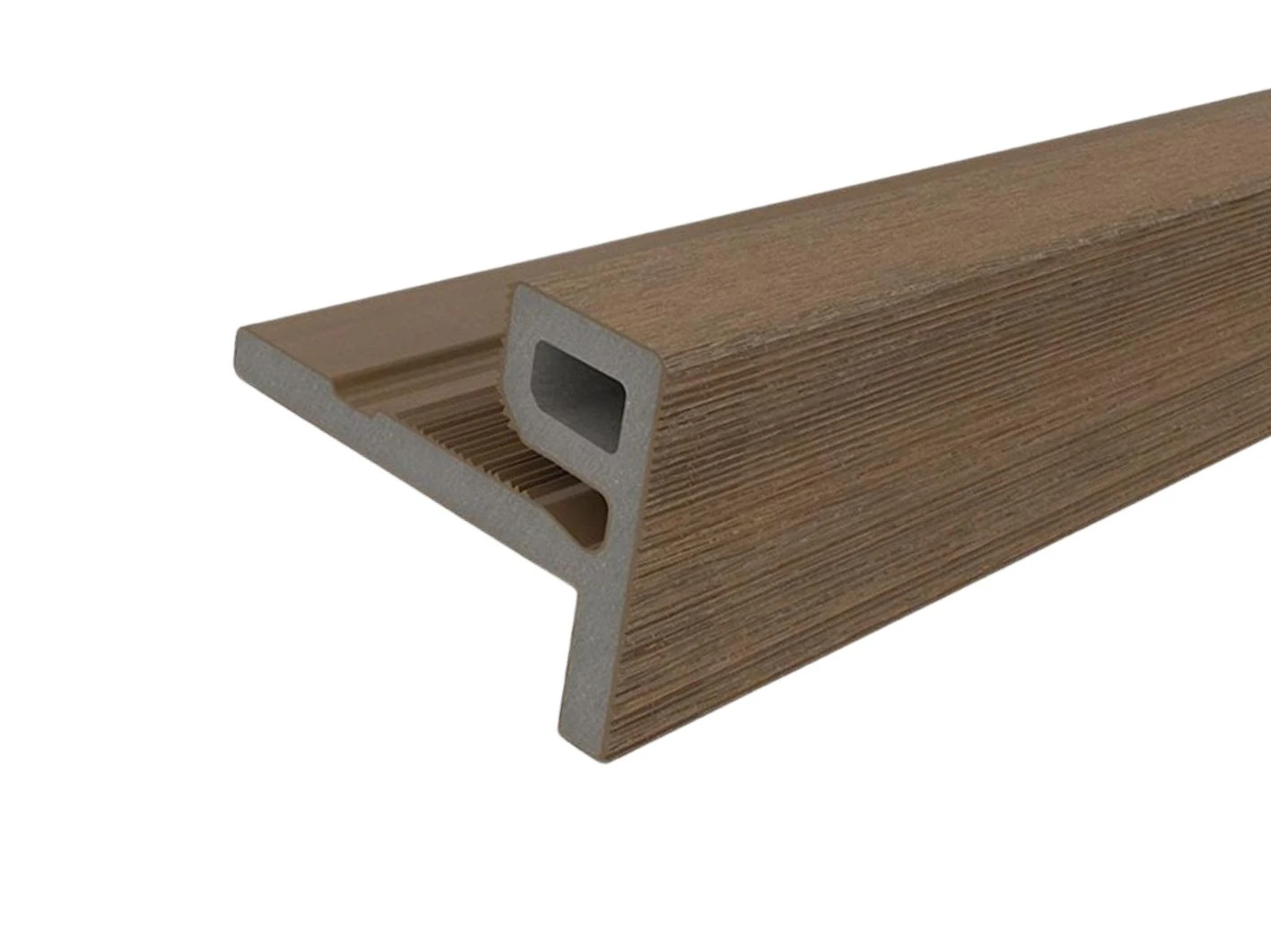 Composiet Eindprofiel Teak 7 x 5 cm (70 x 50 mm) - Lengte 300 cm - Afbeelding 1